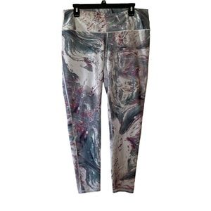 Fabletics pink gray women’s leggings XXL